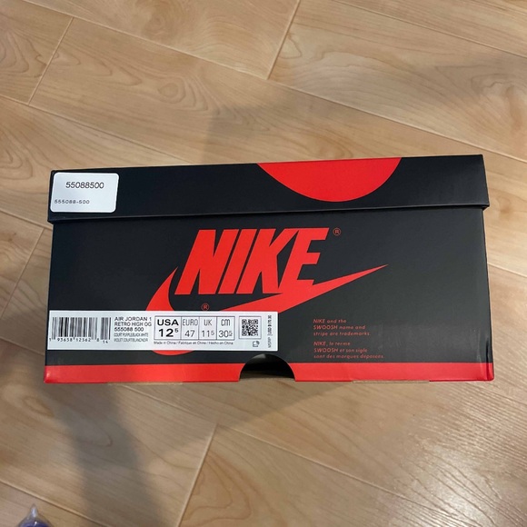 Air Jordan 1 Retro High OG ‘Court Purple 2.0’ 555088-500 Size 12.5 - Picture 7 of 7